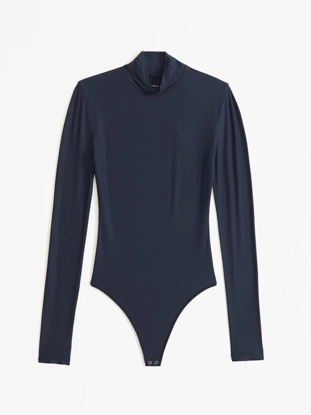 Abercrombie Soft Matte Long Sleeve Navy Bodysuit Sz S